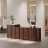 Modern Lacquer & Cream Style Reception Desks for Clothing Stores Modern Lacquer & Cream Style Reception Desks for Clothing Stores