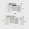 Modern Office Reception Desk in Premium White Lacquer Modern Office Reception Desk in Premium White Lacquer