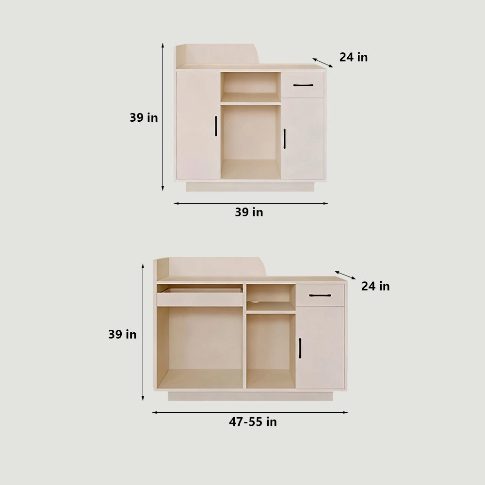 Reception Desks & Counters For Office And Salon Lobby