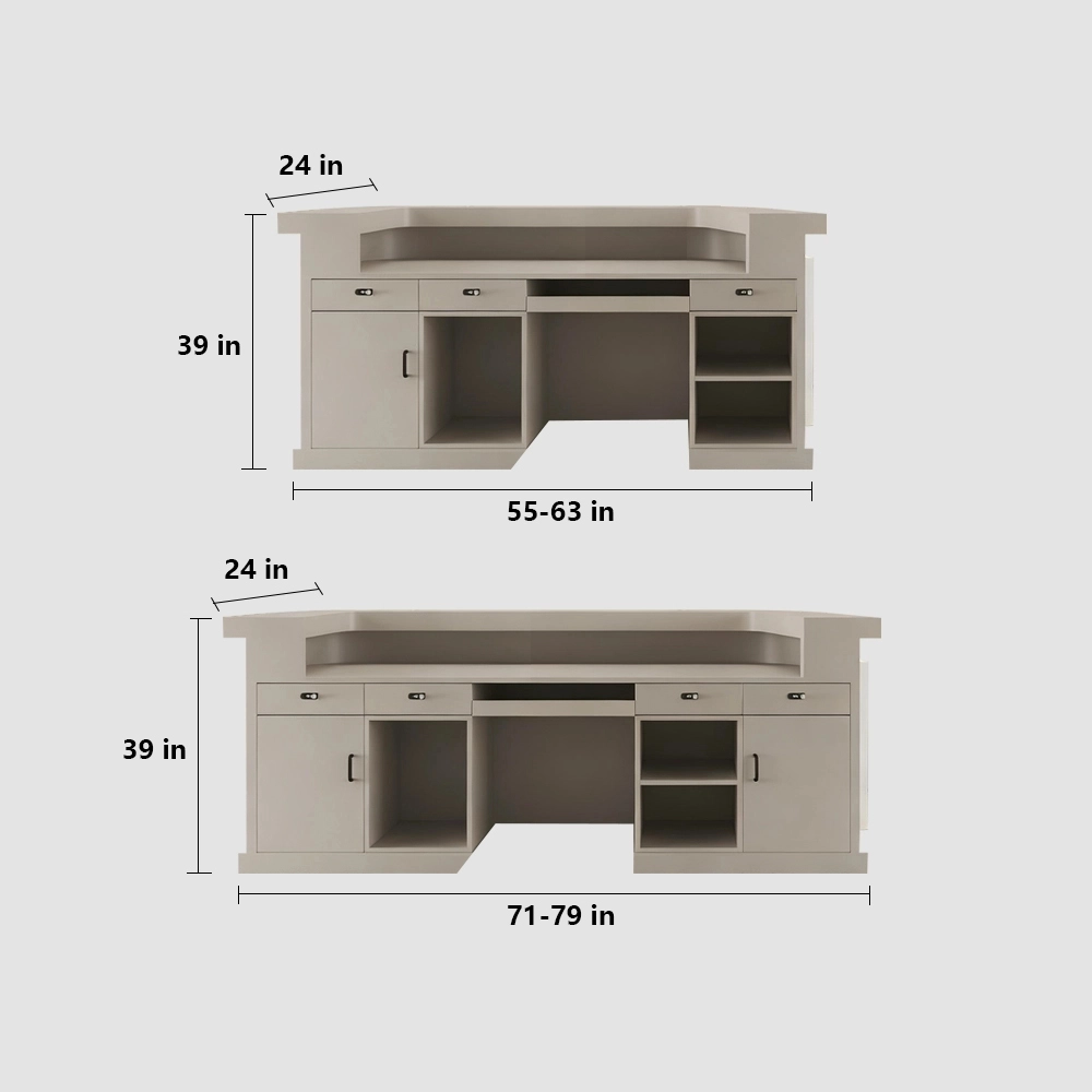 Salon Reception Counters & Corporate Office Front Desks