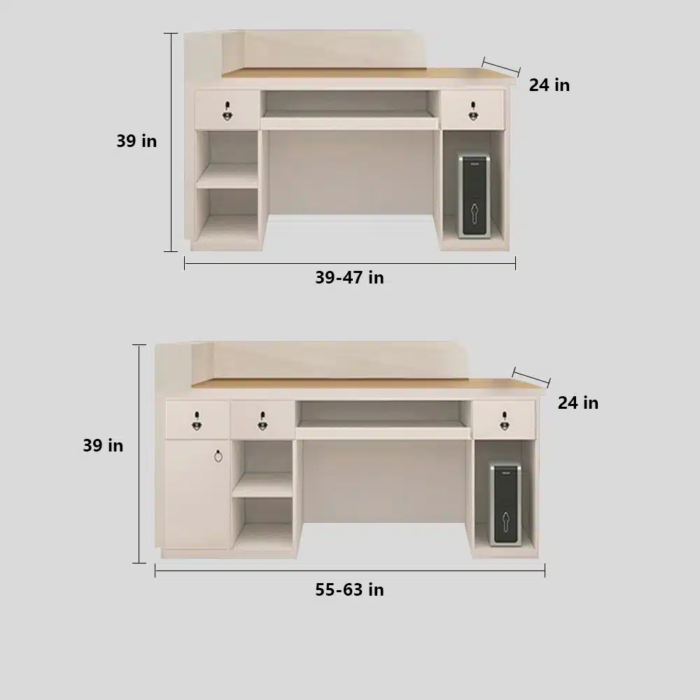 Luxury Compact Counter - Modern Boutique & Convenience Store Desk