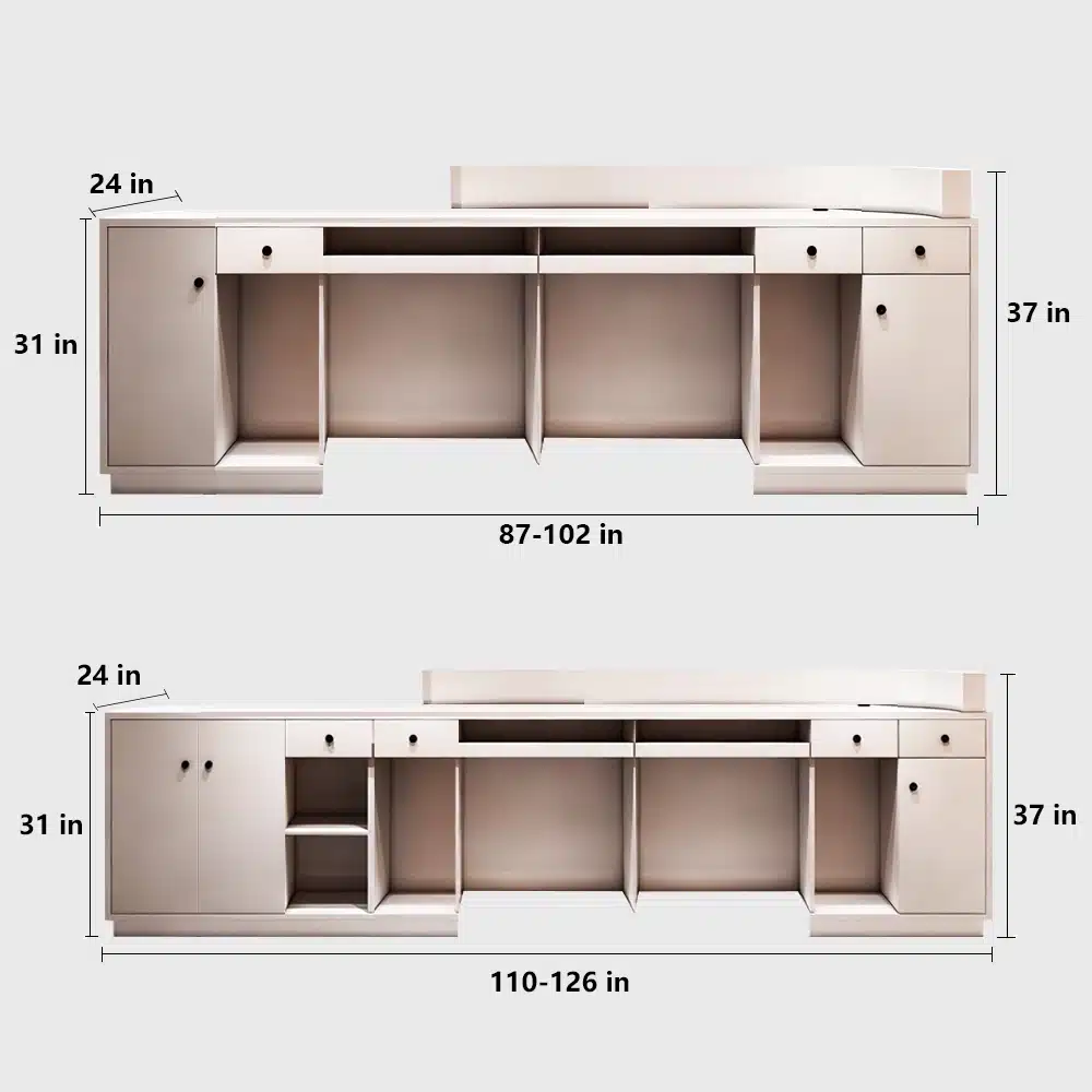 Premium Curved Reception Desks for Dental Clinics &Beauty Salons Premium Curved Reception Desks for Dental Clinics &Beauty Salons