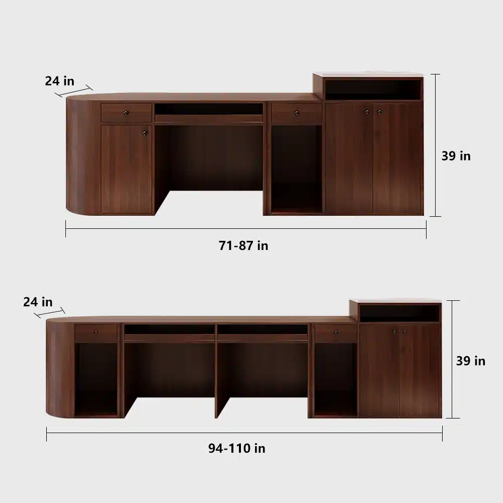 Modern Lacquer & Cream Style Reception Desks for Clothing Stores Modern Lacquer & Cream Style Reception Desks for Clothing Stores