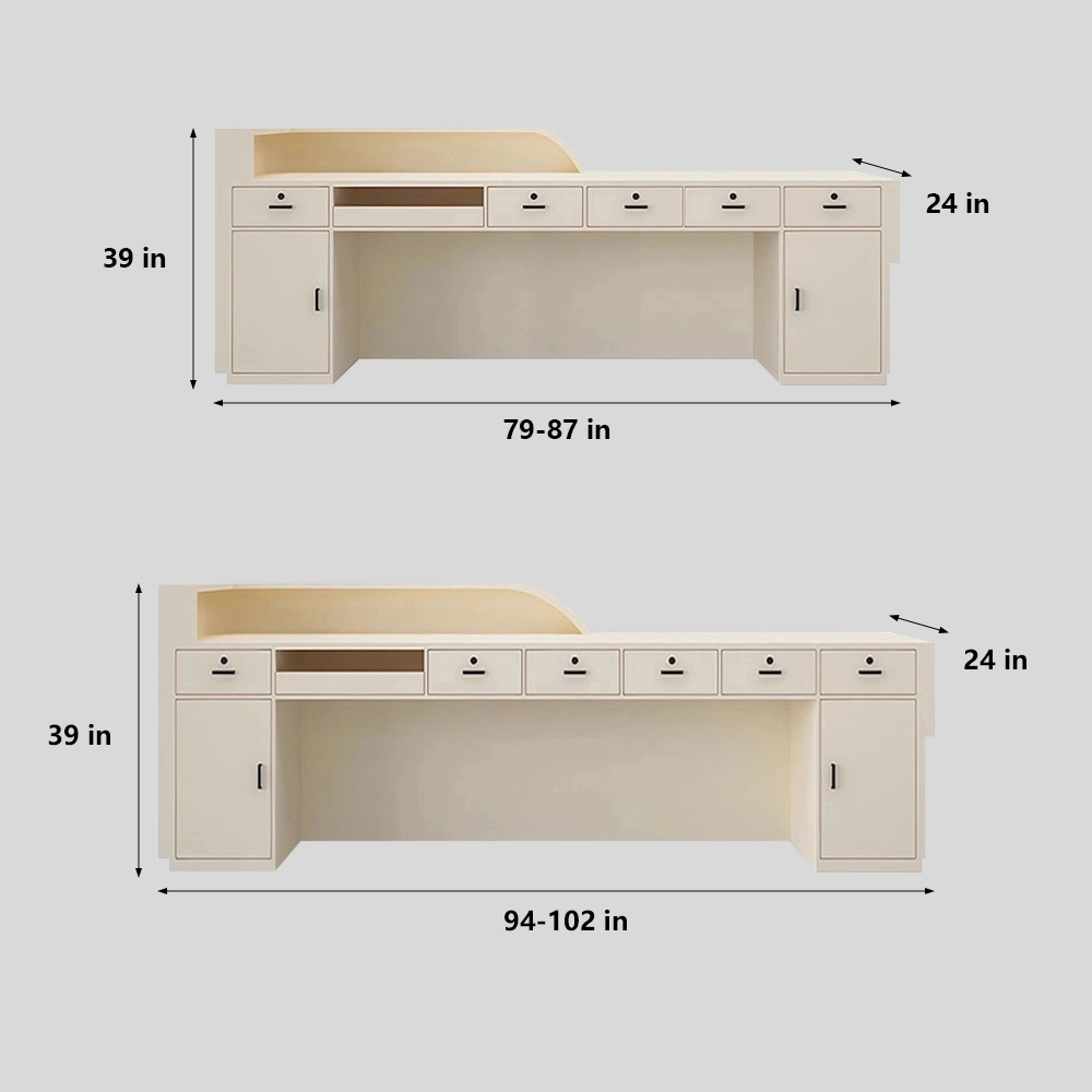 Beauty Salon Reception Desks & Front Desk Counters