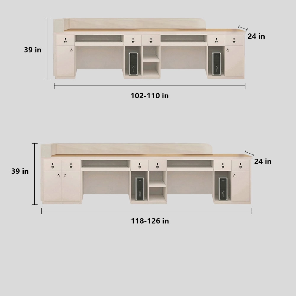 Luxury Compact Counter - Modern Boutique & Convenience Store Desk