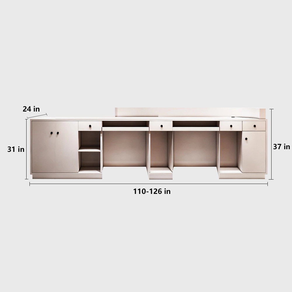 Premium Curved Reception Desks For Dental Clinics &Beauty Salons