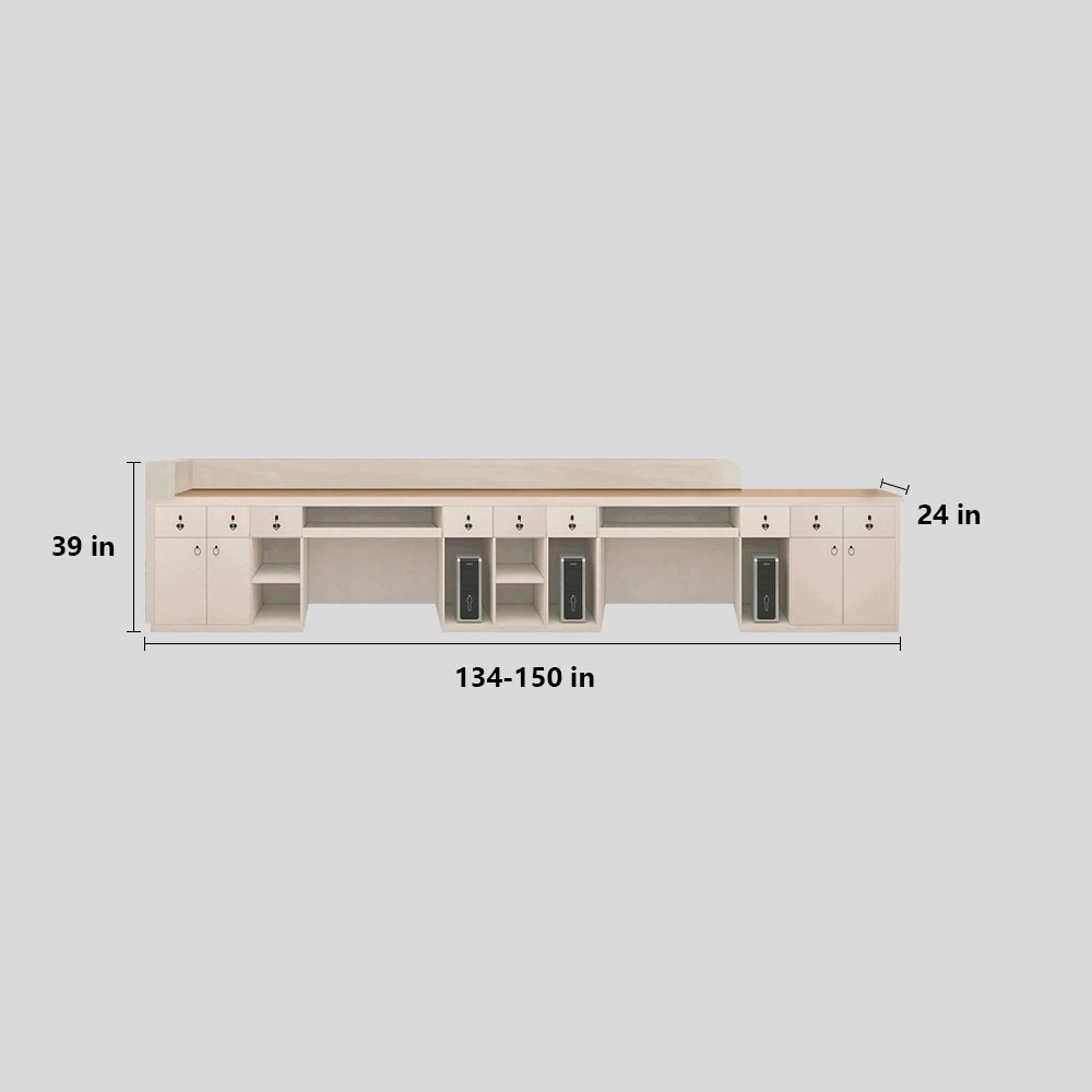 Luxury Compact Counter - Modern Boutique & Convenience Store Desk