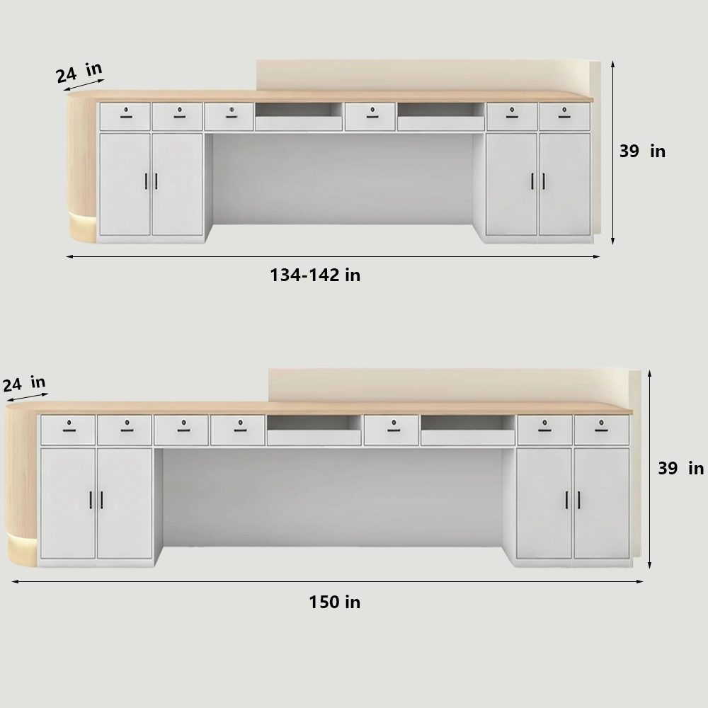 Curved Reception Desks For Beauty Salons & Spas