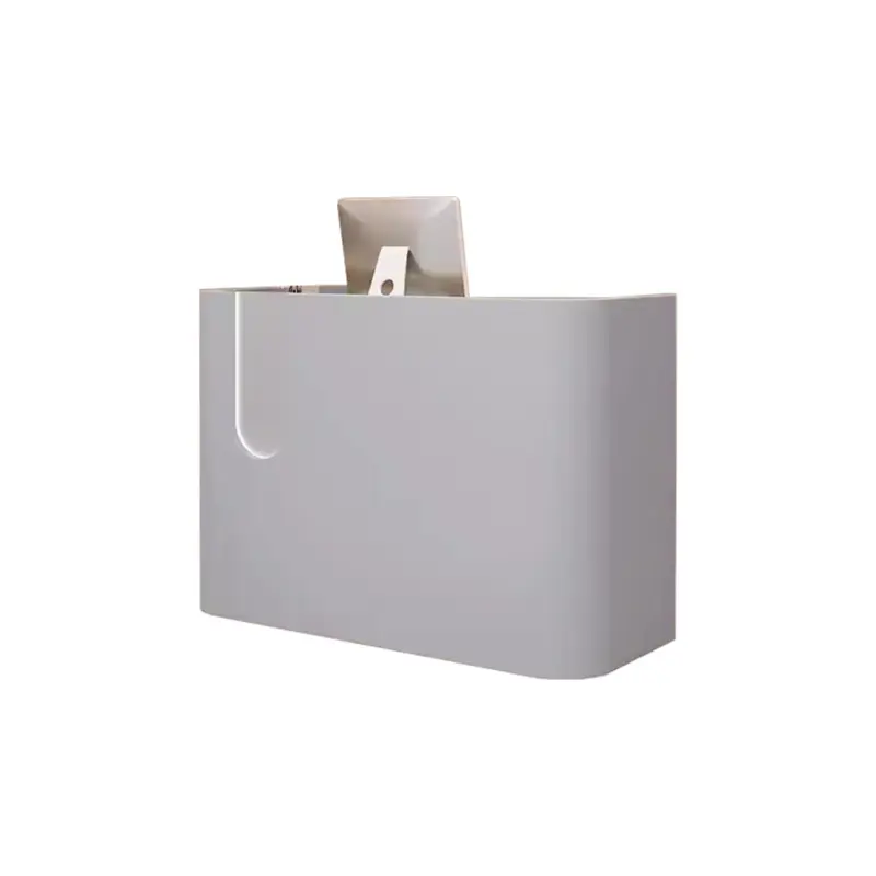 Front Desk Reception Counter for Cashier, Milk Tea & Nail Salons - Customizable Designs
