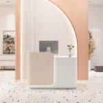Professional Reception Counter- Small Front Desk For Office and Retail Reception Area
