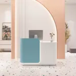 Professional Reception Counter- Small Front Desk For Office and Retail Reception Area