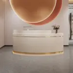 Premium Curved Reception Desks For Dental Clinics &Beauty Salons