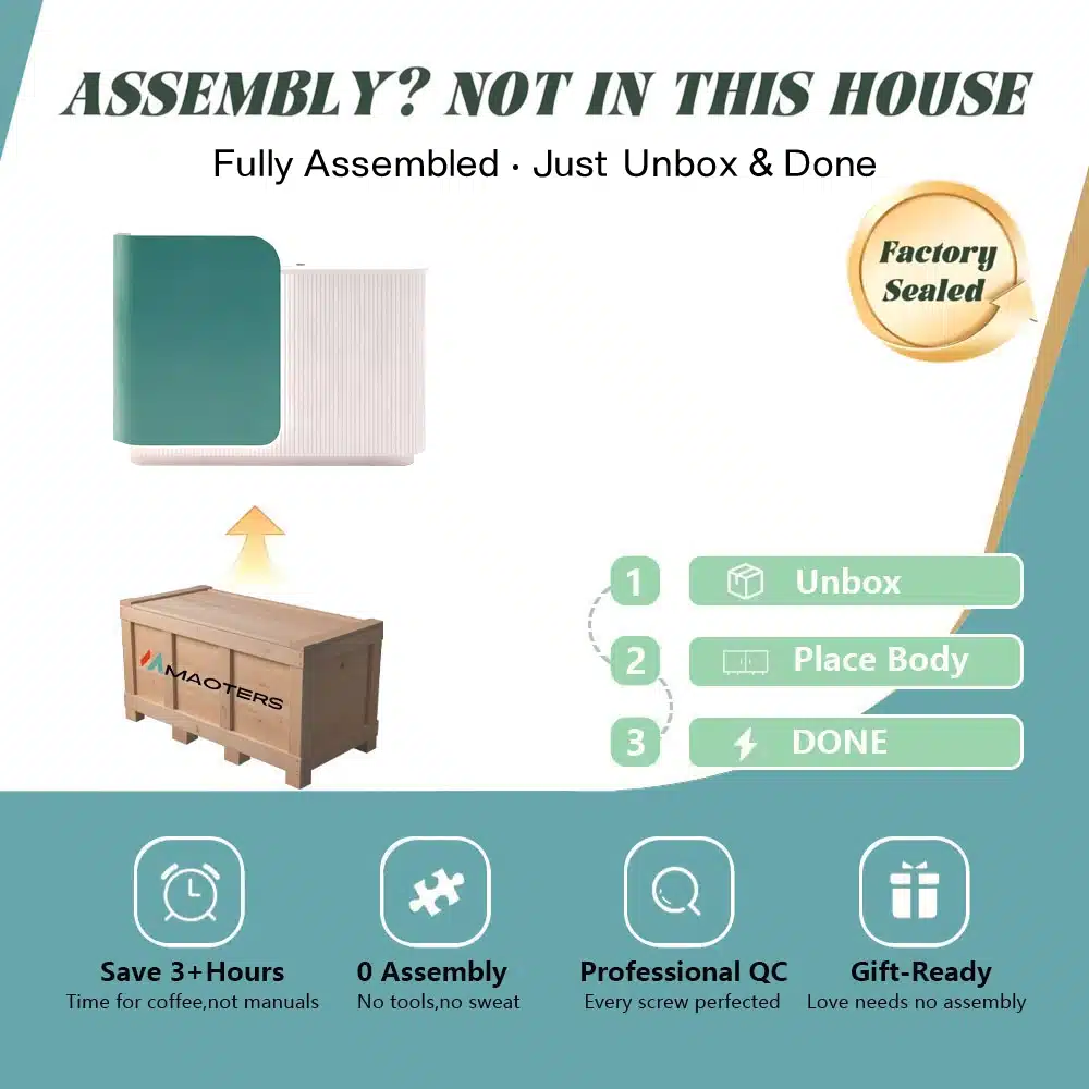 Professional Reception Counter- Small Front Desk For Office and Retail Reception Area