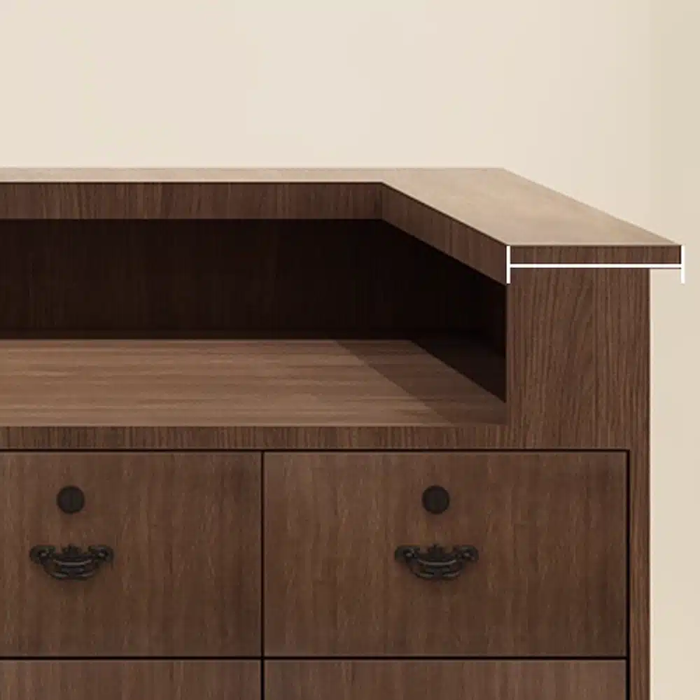 Solid Wood Boutique Counter - Women's Store & Salon Reception Desk Solid Wood Boutique Counter - Women's Store & Salon Reception Desk