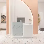 Professional Reception Counter- Small Front Desk For Office and Retail Reception Area