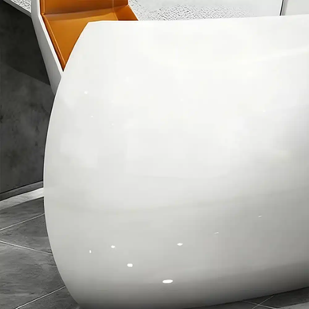 Baked Semicircular Arc Front Desk Baked Semicircular Arc Front Desk