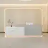 Modern minimalist reception and checkout counter