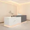 Modern minimalist reception and checkout counter