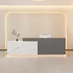 Modern minimalist reception and checkout counter
