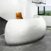 Baked Semicircular Arc Front Desk Baked Semicircular Arc Front Desk