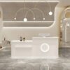 Curved Shop Checkout Reception Desk