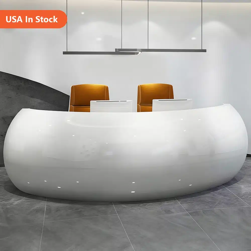 Baked Semicircular Arc Front Desk