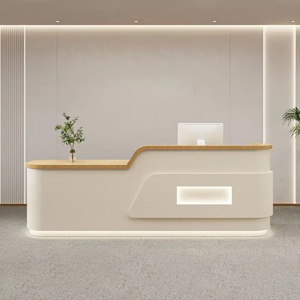 Cream Style Reception Desk - Training Center & Boutique Counter