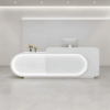 Curved Front Reception Desk - Stylish Cashier Solution