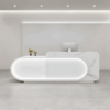 Curved Front Reception Desk - Stylish Cashier Solution