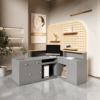Customizable Corner Reception Desk With Light