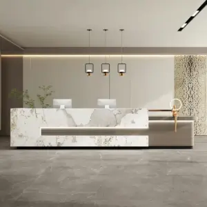 Lacquer Office Reception Desk - Hotel& Retail Counter