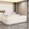 Laminate Reception Desk with Filing Cabinet