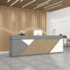 Modern Reception Desk with Cashier Counter