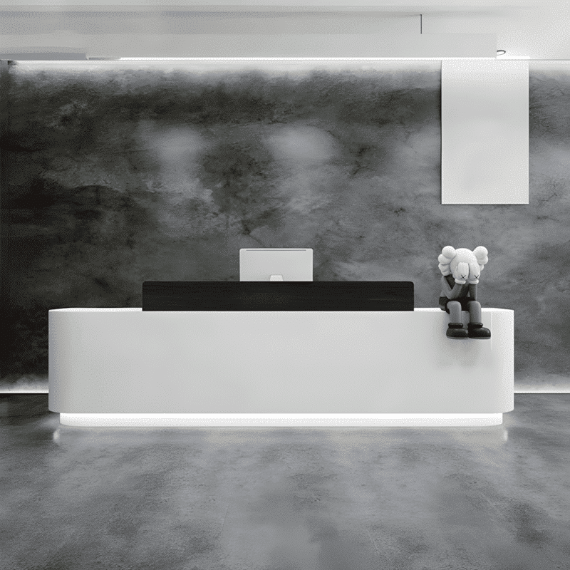 Modern-Stainless-Steel-Front-Desk-–-Sleek-Sturdy-3.png Modern Stainless Steel Front Desk - Sleek & Sturdy