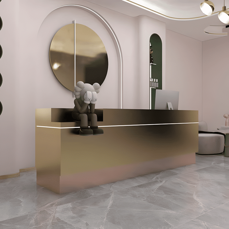 Modern and Stylish Small Reception Desk