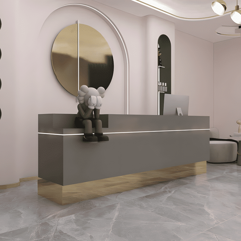Modern and Stylish Small Reception Desk