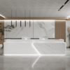 Simple Lacquer Reception Desk - Beauty & Bar