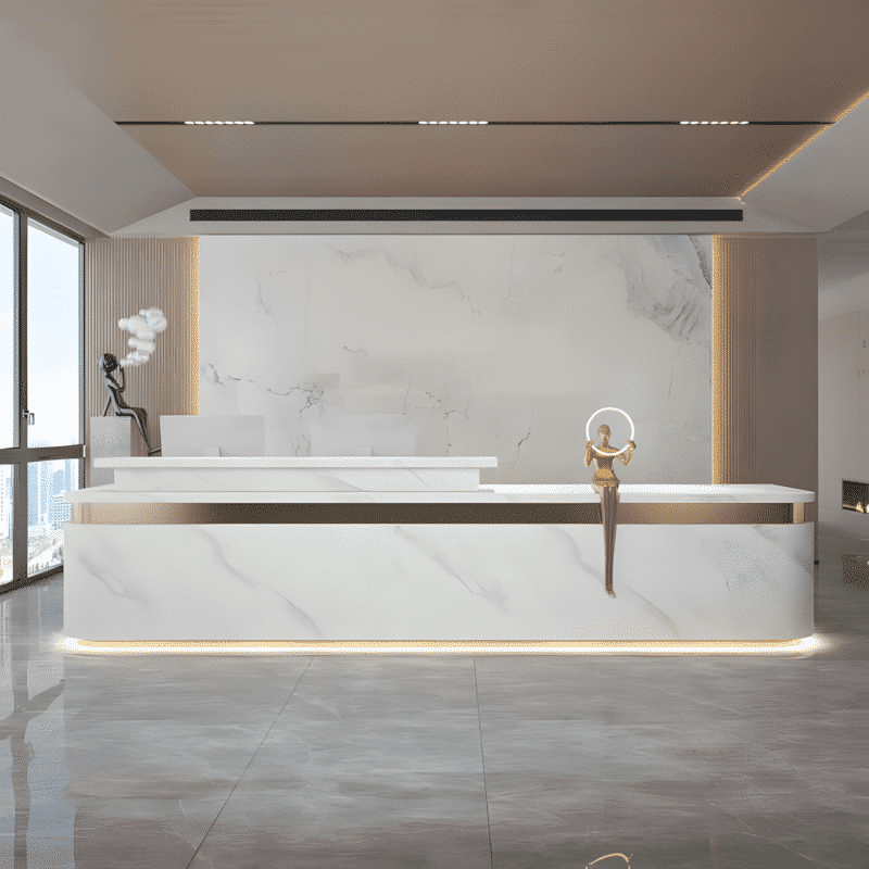 Simple Modern High-end Front Desk Reception