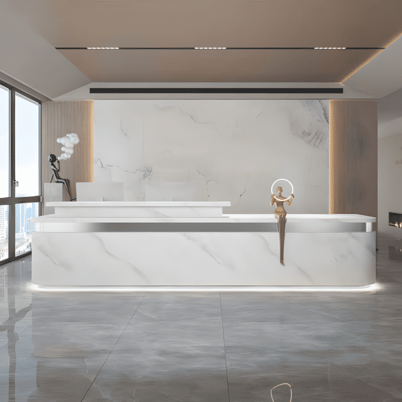 Simple Modern High-end Front Desk Reception