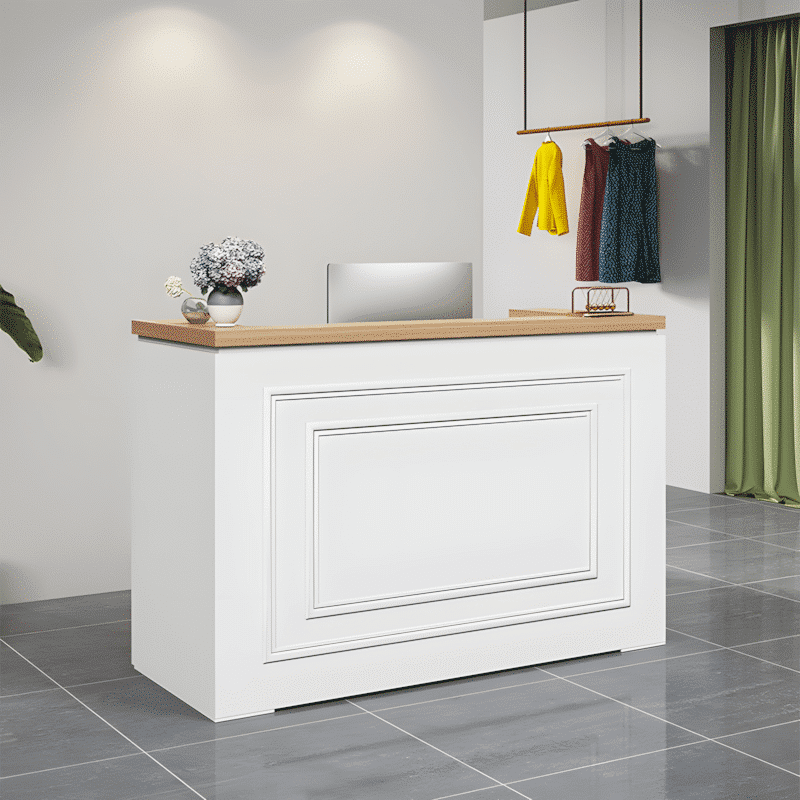 Small Reception Desk Minimalist Modern