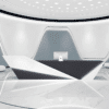 Stylish Reception Desk with Register Counter Storage