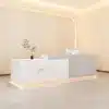Modern minimalist reception and checkout counter