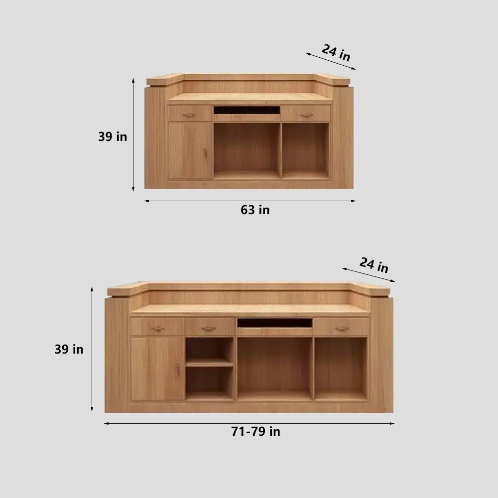 Minimalist Reception Desk - Office Front Desk