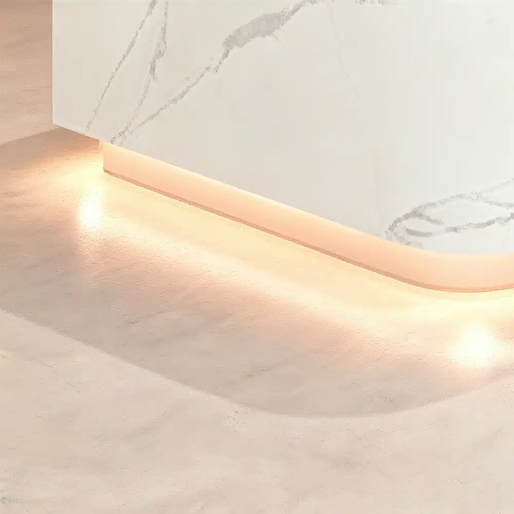 Modern minimalist reception and checkout counter