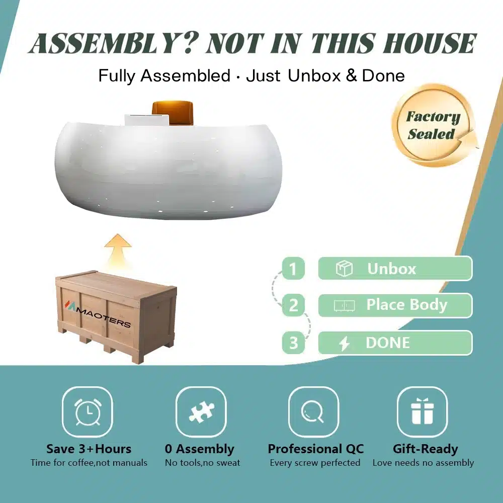 Baked Semicircular Arc Front Desk Baked Semicircular Arc Front Desk