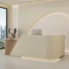 Curved Reception Desk -  Salon & Training Center Counter