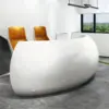 Baked Semicircular Arc Front Desk