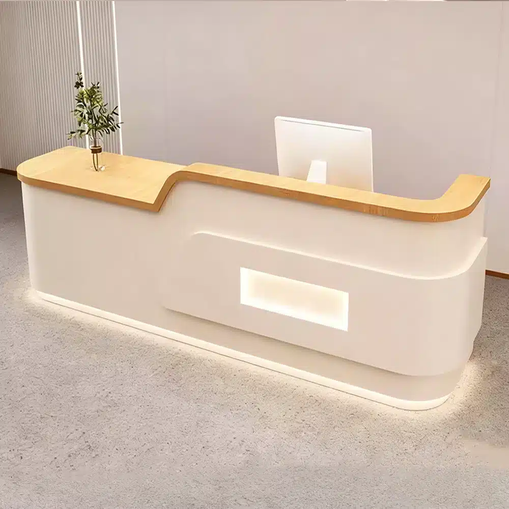Cream Style Reception Desk - Training Center & Boutique Counter