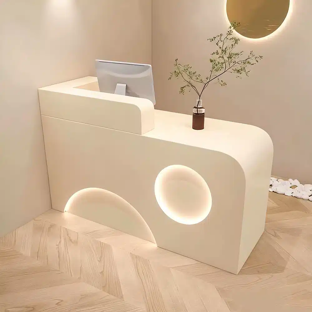 Lacquer Boutique Counter - Small Shop & Salon Reception Desk