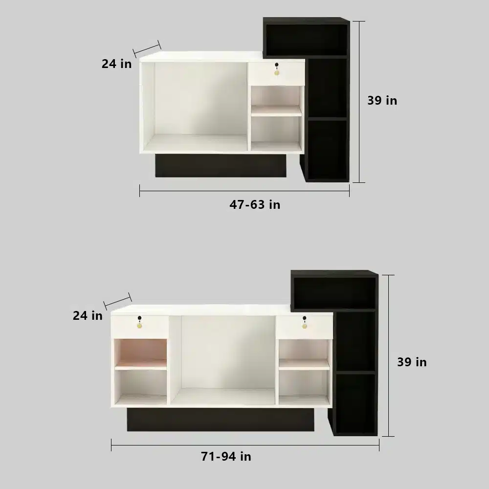 Modern Boutique Counter – Women’s Store & Salon Reception Desk Modern Boutique Counter - Women's Store & Salon Reception Desk